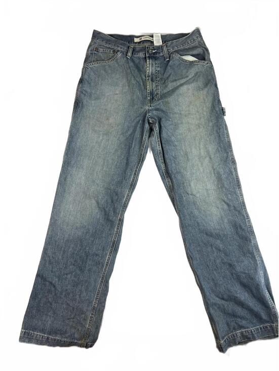 GAP Other - VTG BOHO 90’S GAP CARPENTER HEAVYWEIGHT LIGHT WASHER DENIM SIZE 33x34 100%Cotton